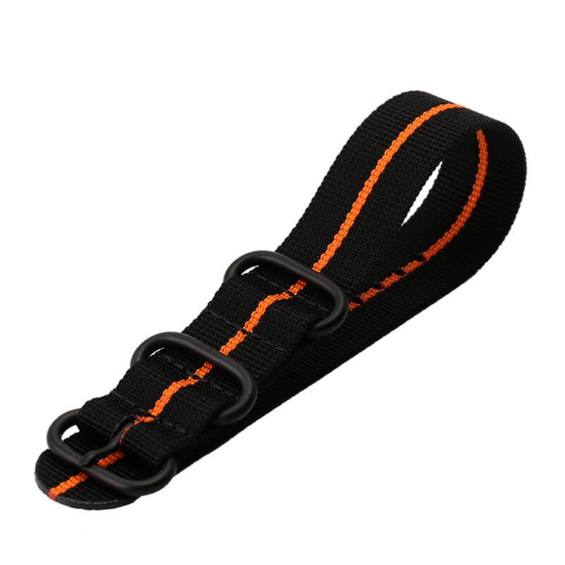 スント コア 専用 ナイロン ZULU ストラップ セット ブラックオレンジ