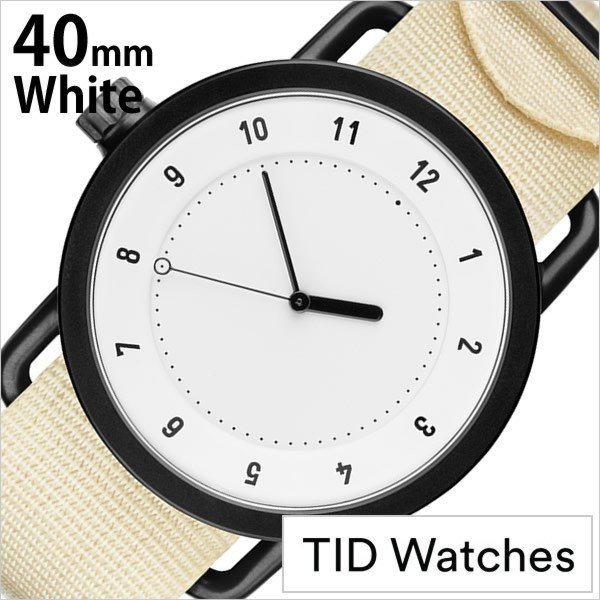 ƥåɥå  No.1 40mm TID Watches ӻ  ǥ ˥å ۥ磻 TID01-WH40-NWH