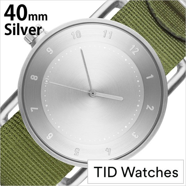 ƥåɥå  No.2 40mm TID Watches ӻ  ǥ ˥å С TID02-SV40-NGR