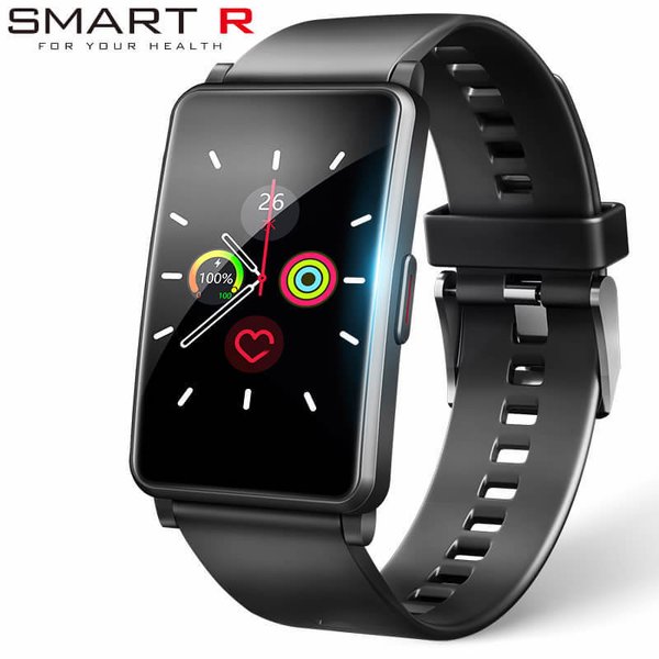 スマートR 腕時計 スマートウォッチ  バー デザイン iphone対応 Android対応 血中酸素測定機能 通知機能 SMART R HC91 ブラック 液晶 時計 充電式デジタル｜watch-lab