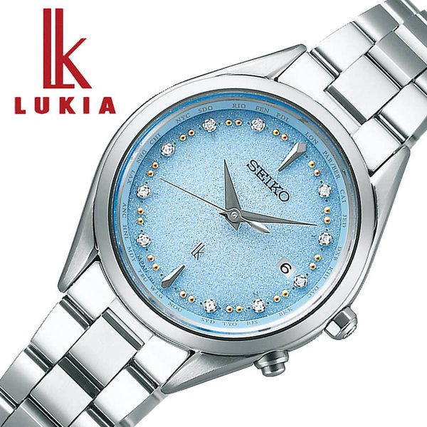 セイコー ルキア ソーラー 電波 限定モデル 時計 SEIKO LUKIA Lady Collection Jewel 腕時計 レディース スカイブルーラメ SSQV079