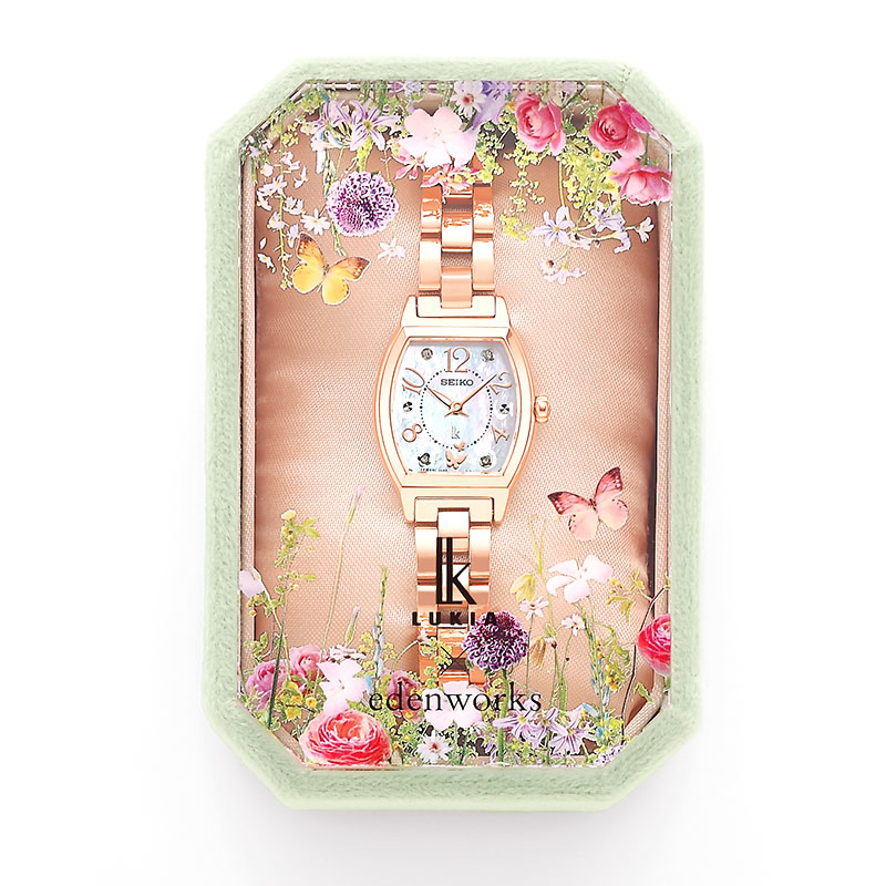 稼働品　セイコー　SEIKO ルキア　レディース 腕時計 クォーツ ピンク セイコー ルキア LUKIA Grow グロウ Blossom SSQW081 レディース