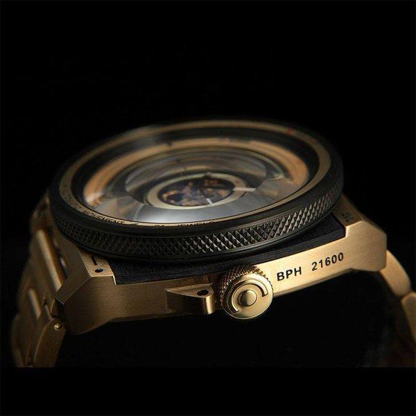 タックス 腕時計 ビンテージ レンズ オートマチック2 替えベルト付き 限定モデル TACS 時計 VINTAGE LENS AUTOMATICII メンズ ブラック ゴールド TS1803JP｜watch-lab｜06