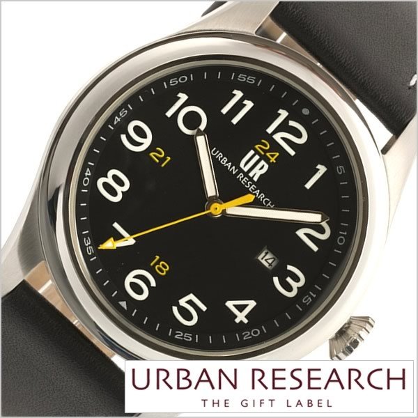 アーバンリサーチ腕時計 URBAN RESEARCH時計 URBAN RESEARCH 腕時計 アーバンリサーチ 時計 メンズ ブラック UR001-01