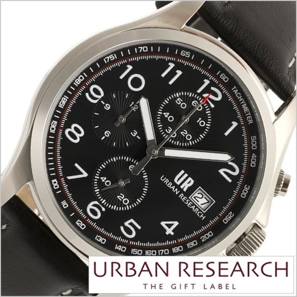 アーバンリサーチ腕時計 URBAN RESEARCH時計 URBAN RESEARCH 腕時計 アーバンリサーチ 時計 メンズ ブラック UR003-01
