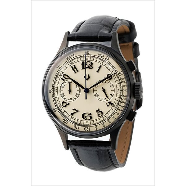 ヴィーダプラス腕時計 VIDA+時計 VIDA+ 腕時計 ヴィーダプラス 時計 シュヴァリエ Chevalier メンズ アイボリー  VD-40219-BK-WHT
