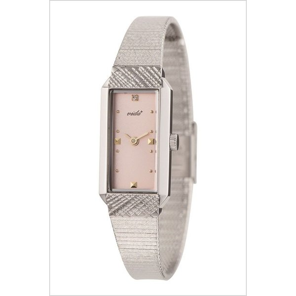 ヴィーダプラス 腕時計 VIDA+ 時計 スクエア型 Rectangular レディース ピンク J83902-SV-PK｜watch-lab｜02