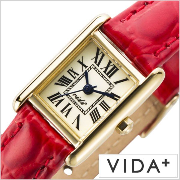 ヴィーダプラス 腕時計 VIDA+ 時計 レディース オフホワイト VD-J83915-LE-RD｜watch-lab