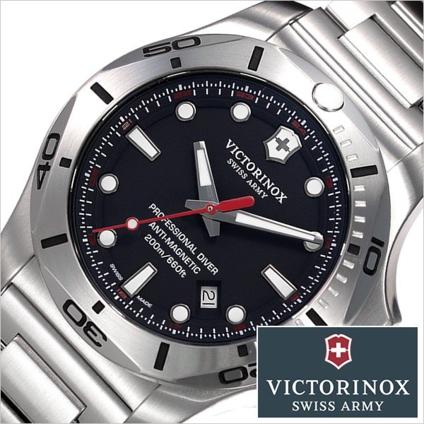 ӥȥΥå ߡ  Υå ץեåʥ С VICTORINOX SWISSARMY ӻ INOX PROFESSIONAL DIVER  ֥å 241781