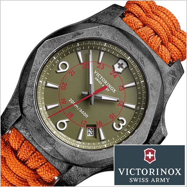 ビクトリノックス スイスアーミー イノックス カーボン 世界限定モデル 腕時計 VICTORINOX SWISSARMY 時計 I.N.O.X. CARBON メンズ カーキ 241800-1