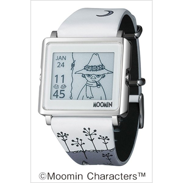 エプソン スマートキャンバス 時計 EPSON Smart Canvas 腕時計 ムーミン キャラクター スナフキン グレー MOOMIN  Character ユニセックス レディース W1-MM10210