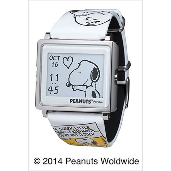 エプソン スマートキャンバス 時計 EPSON Smart Canvas 腕時計 スヌーピーとチャーリー・ブラウン SNOOPY BEAGLEHUG  SNOOPY＆Charlie Brown W1-PN10110