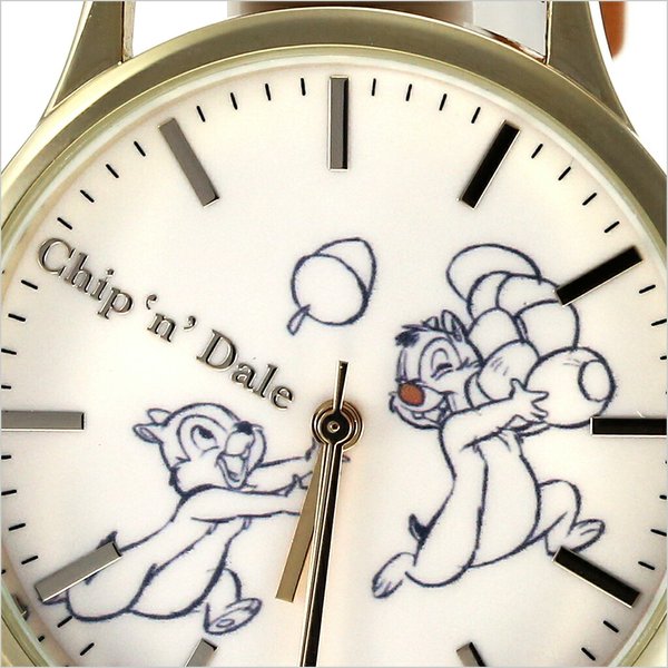 ディズニー 腕時計 チップ&デール Disney 時計 Chip 'n Dale レディース キッズ 男の子 女の子 ホワイト WD-B09-CD｜watch-lab｜03