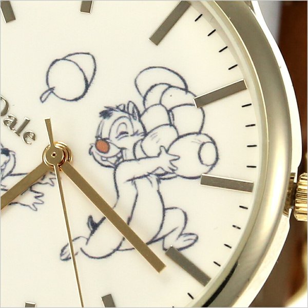 ディズニー 腕時計 チップ&デール Disney 時計 Chip 'n Dale レディース キッズ 男の子 女の子 ホワイト WD-B09-CD｜watch-lab｜05