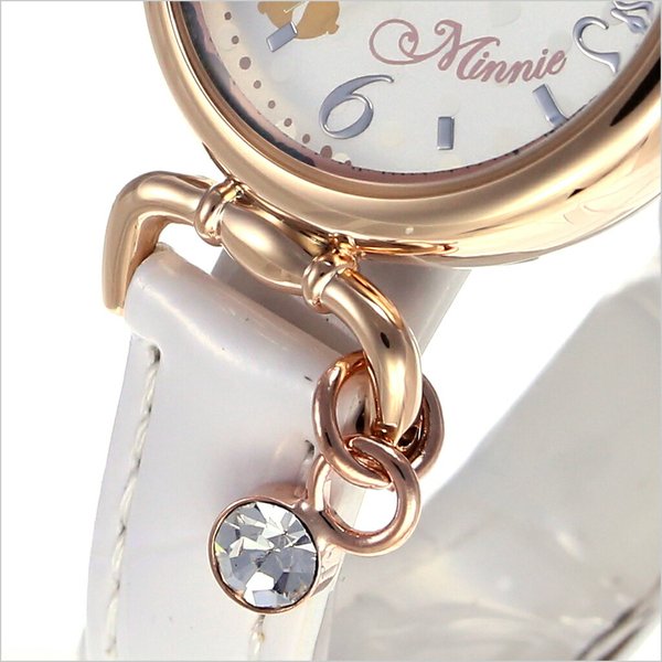 ディズニー 腕時計 ミニー Disney 時計 Minnie レディース キッズ 女の子 ホワイト WMK-B08-PG｜watch-lab｜04