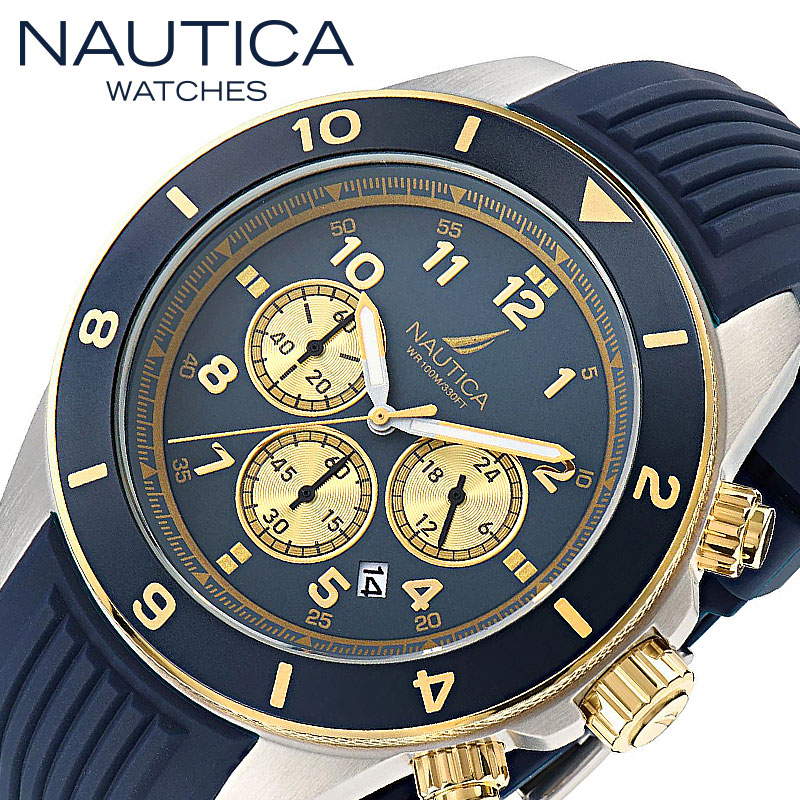 ノーティカ 腕時計 ノーティカワン NAUTICA ONE メンズ NAVY/GOLD