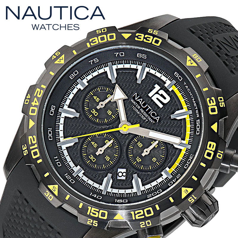 ノーティカ 腕時計 エヌエスティー NAUTICA NST メンズ BLACK/YELLOW 