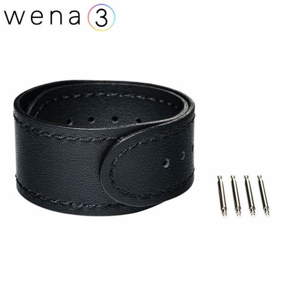 SONY（ソニー） 時計バンド ウェナ3 黒革 20mm SONY wena3 腕時計