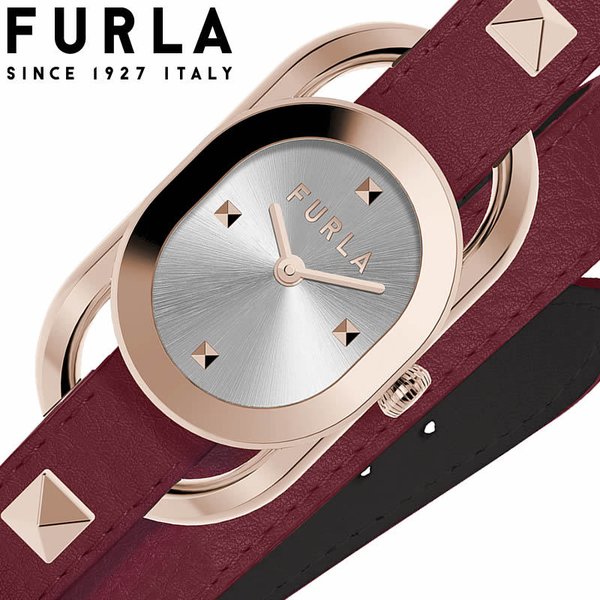 フルラ 腕時計 FURLA 時計 スタッズインデックス STUDSINDEX レディース シルバー WW00009001L3