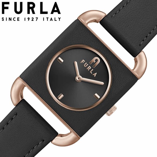 フルラ 腕時計 アルコスクエア FURLA ARCO SQUARE レディース ブラック 時計 WW00017003L3