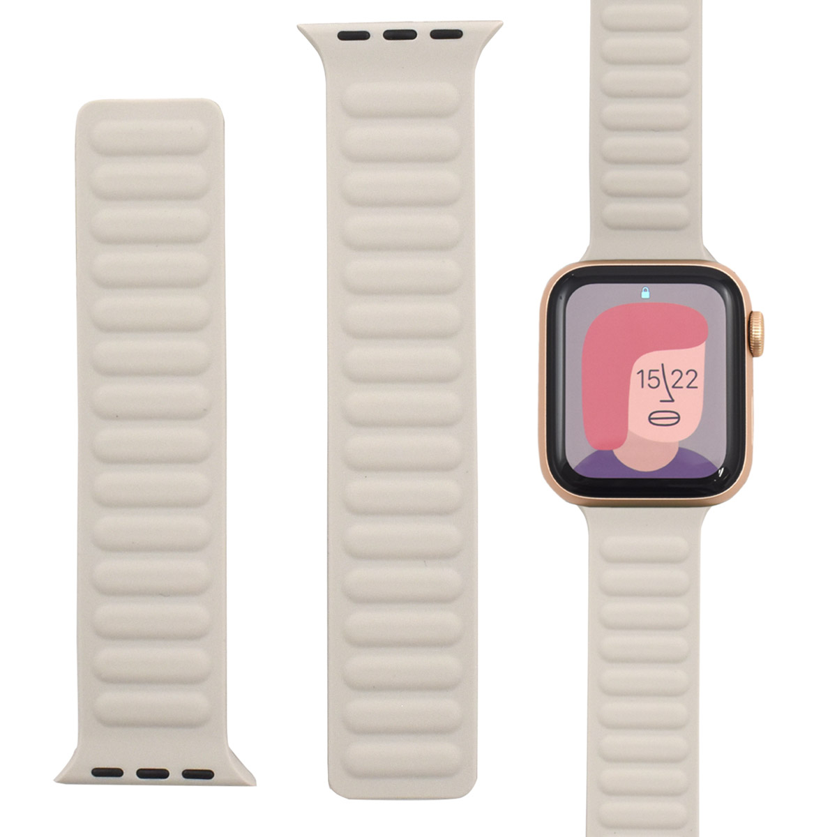 マグネット式 Apple Watch用バンド アップルウォッチ おしゃれ かわいい かっこいい 便利
