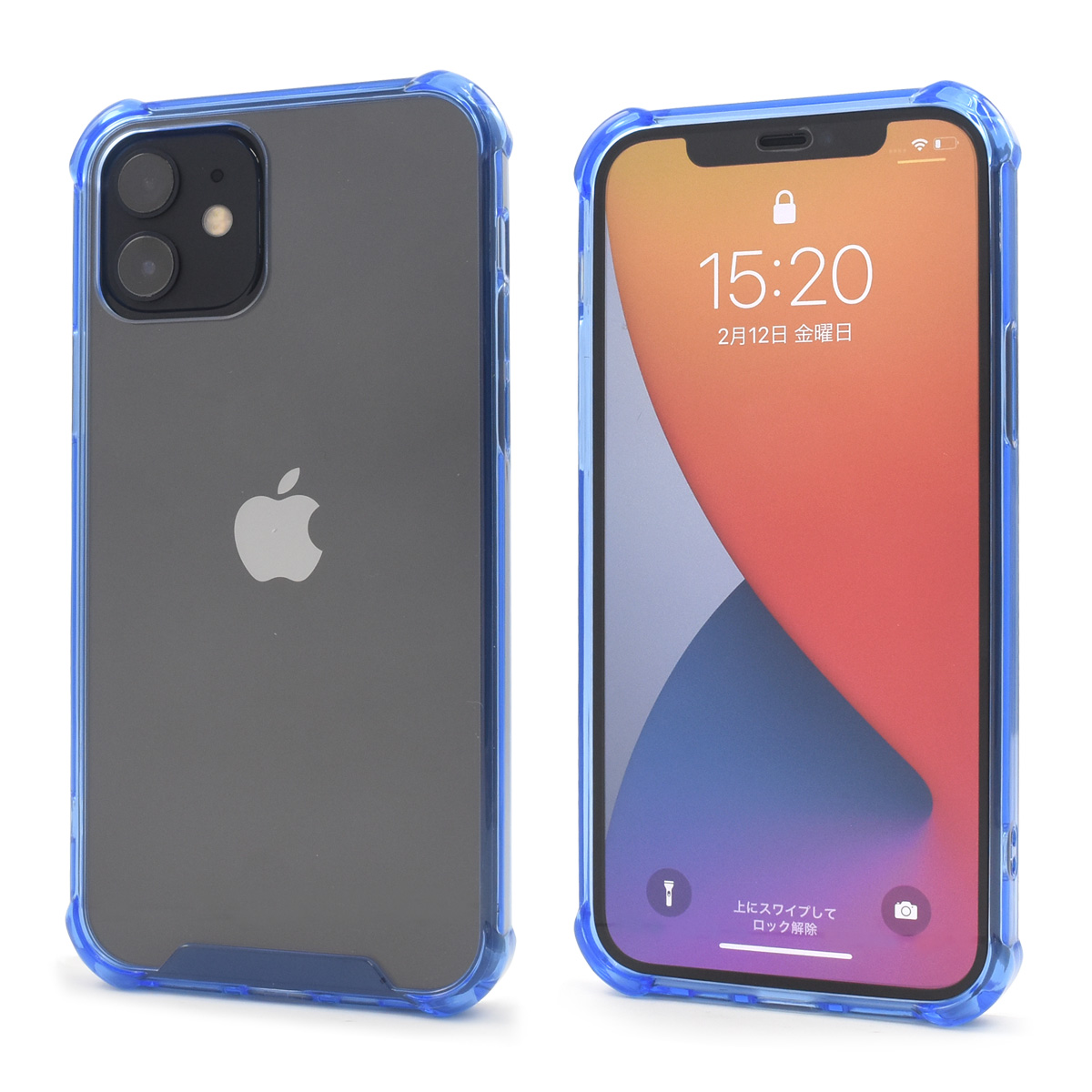 iPhone 12/iPhone 12 Pro用カラーバンパークリアケース 2020年秋発売 6.1インチ アイフォン 12 プロ ケース｜watch-me｜03