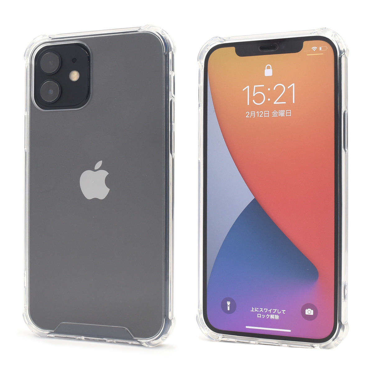 iPhone 12/iPhone 12 Pro用カラーバンパークリアケース 2020年秋発売 6.1インチ アイフォン 12 プロ ケース｜watch-me｜02