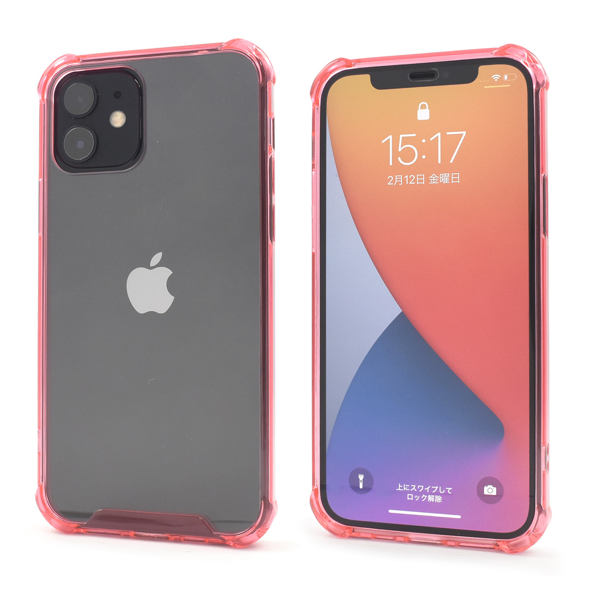 iPhone 12/iPhone 12 Pro用カラーバンパークリアケース 2020年秋発売 6.1インチ アイフォン 12 プロ ケース｜watch-me｜05