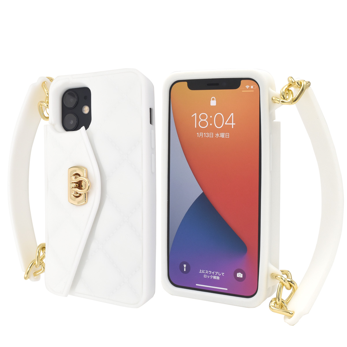iPhone 12 mini 用ハンドバッグ型シリコンケース 2020年秋発売 5.4インチ アイフォン 12 ミニ ケースミニ｜watch-me｜04