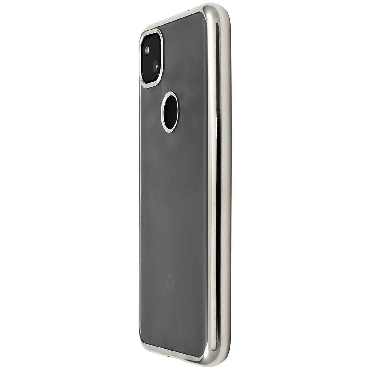 Google Pixel 4a 用メタリックバンパーソフトクリアケース 2020年8月発売モデル グーグル ピクセル4a ソフトバンク SIMフリー  スマホケース スマホカバー