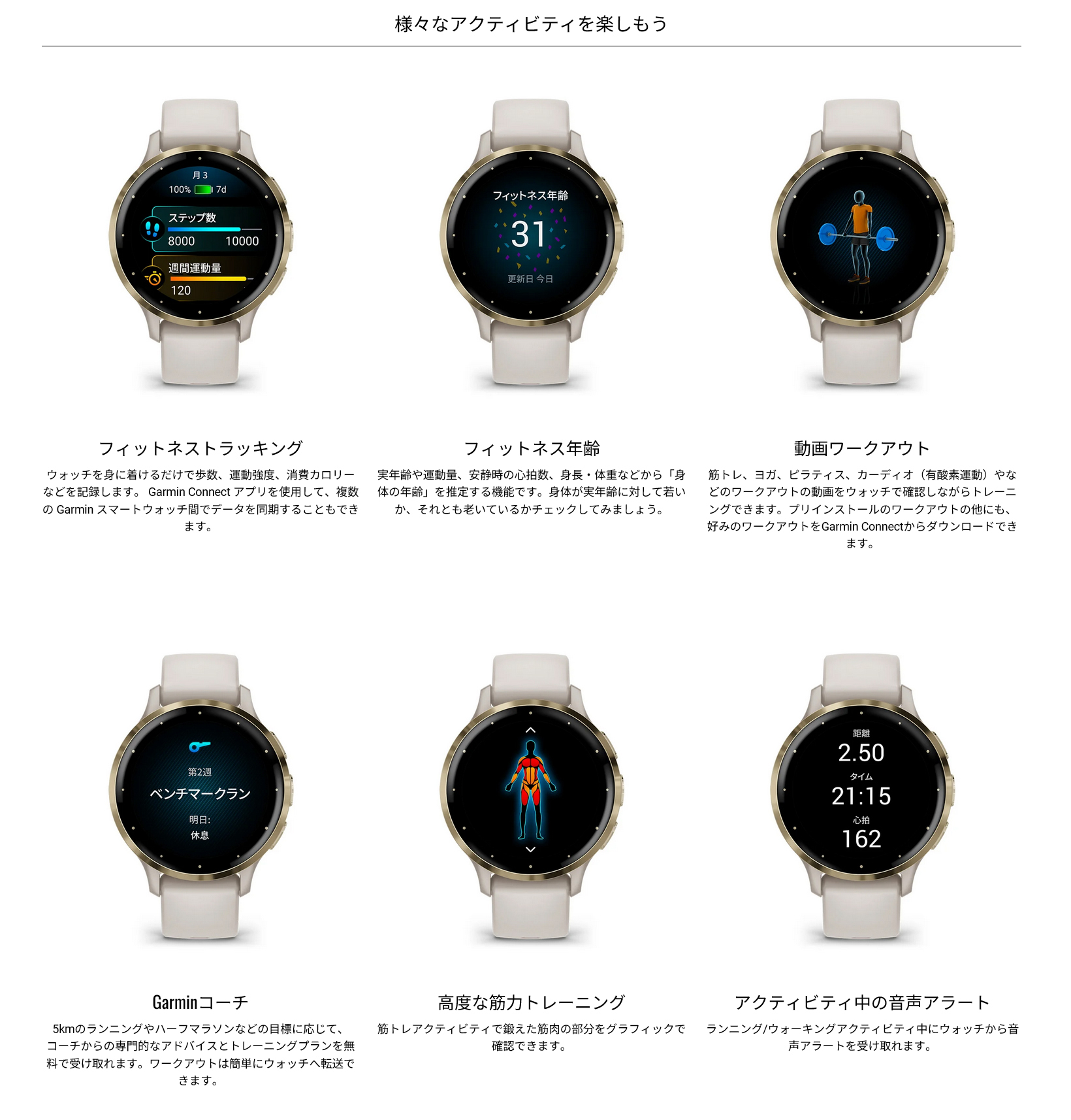 Venu GARMIN ガーミン 3S フィットネスGPSウォッチ スマートウォッチ 
