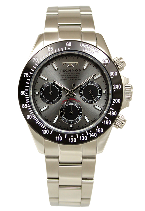 Technos テクノス T6B38SM Chronograph メンズ 腕時計 Amazon.co.jp: [テクノス] 腕時計 クロノグラフ 10気圧防水