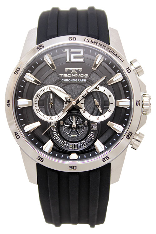 テクノス　T8B79 シリコンベルトモデル クロノグラフ 腕時計 メンズ TECHNOS 正規品 アウトレット｜watch-outletstore｜02