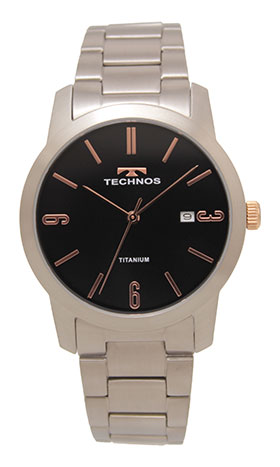 TECHNOS（時計） メンズウォッチ（文字盤カラー：ネイビー系 