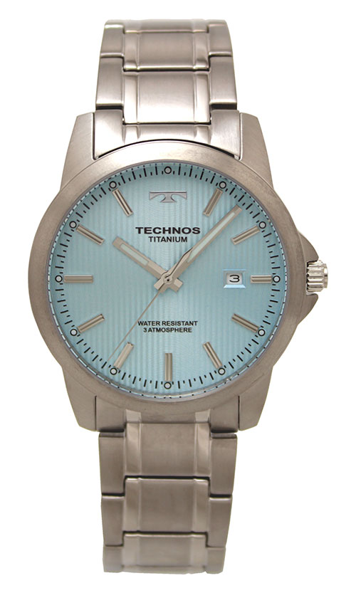TECHNOS（時計） メンズウォッチ（文字盤カラー：ネイビー系 
