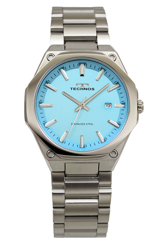 TECHNOS（テクノス） T6C19 オールステンレス 三針 カレンダー付 