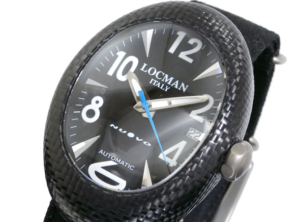21新発 Locman ラッピング無料サービス ロックマン 布 Ssb黒h 青 黒 101 Nuovo 腕時計 メンズ腕時計 Rankinengineering Com