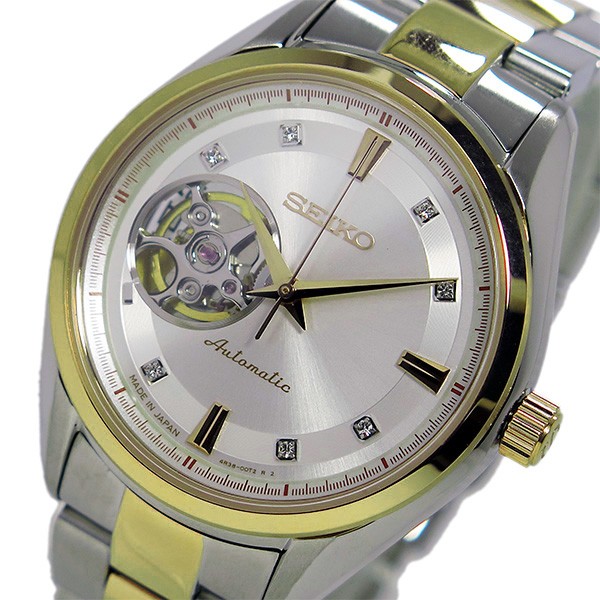 セイコー SEIKO プレサージュ 自動巻き メンズ 腕時計 SSA868J1 ホワイト