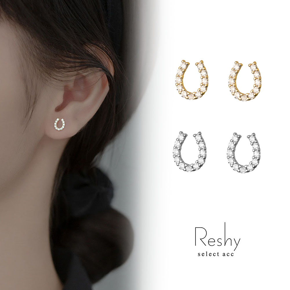 馬蹄型 ピアス 馬蹄ピアス 金属アレルギー レディース キャッチ 小さめ 馬蹄型 アクセ