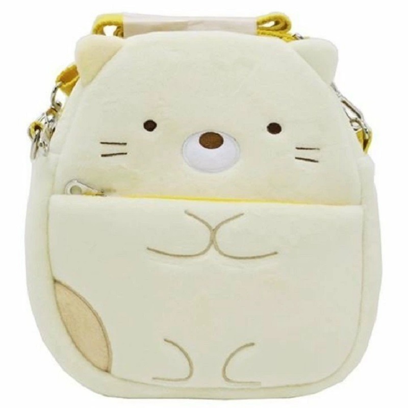 すみっコぐらし グッズ ぬいぐるみポシェット しろくま ねこ ぺんぎん? とかげ ショルダーバッグ キャラクター 推し活 推し活グッズ｜watchshop-hanna｜02