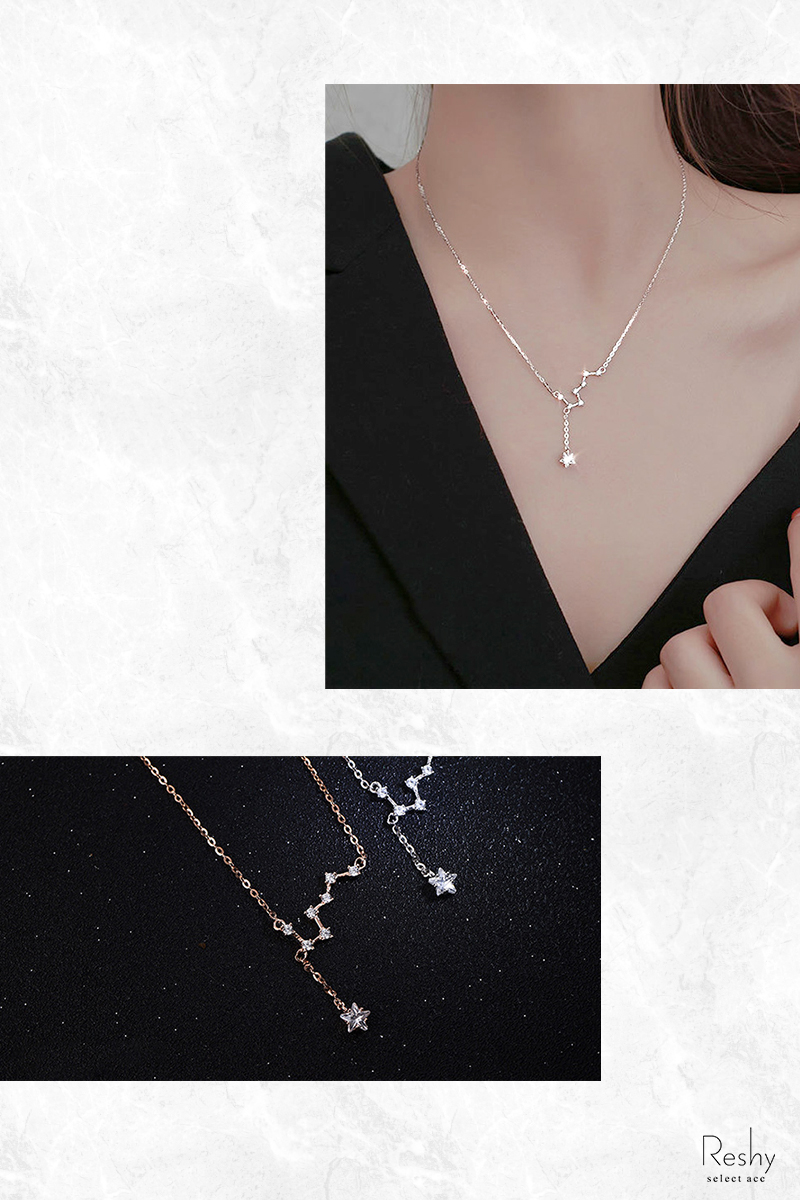 ネックレス ペンダント レディース 北斗七星 ラインストーン キラキラ