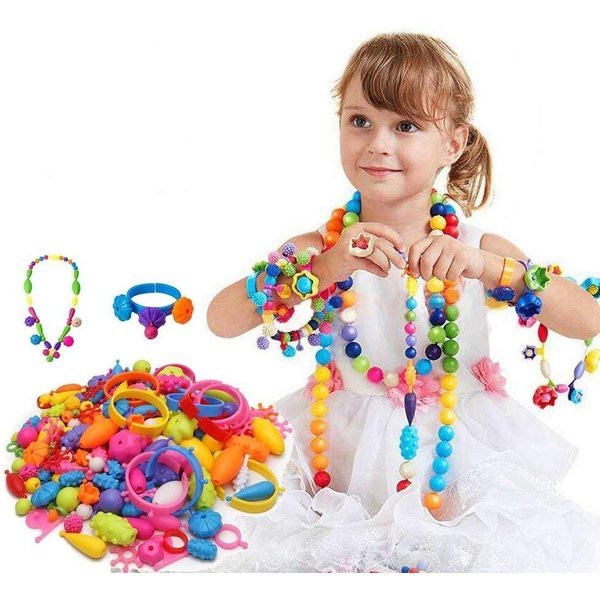 ビーズアクセサリー キット 子供 ハニーアートビーズ 1000個入り