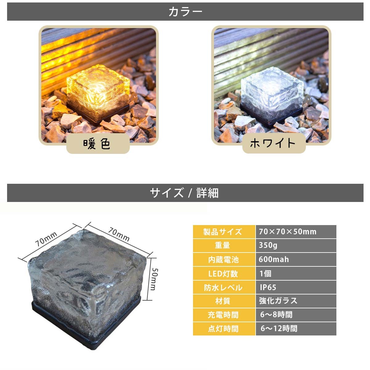 ガーデンライト 2個セット LED ソーラー センサー ソーラー