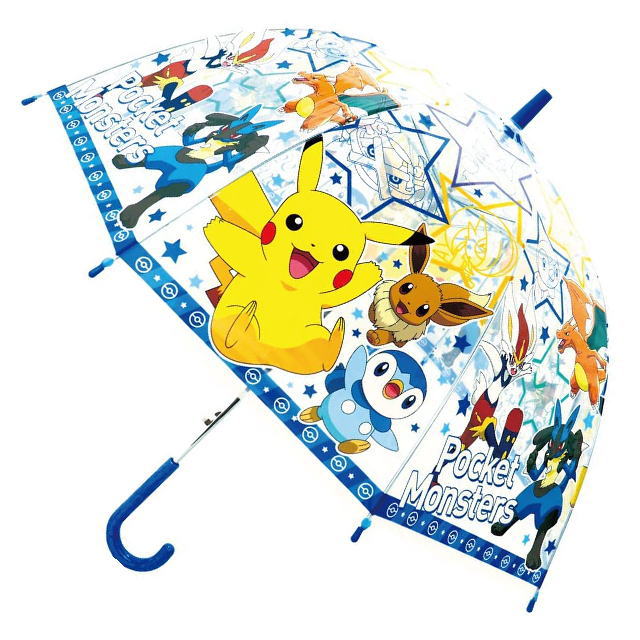 キャラクター ビニール傘 ワンタッチ 子供 キッズ 雨傘 長傘 透明 全18種 グッズ ポケットモンスター ポケモン ディズニー すみっコぐらし  オシャレ :zz112:emonRヤフーショッピング店 - 通販 - Yahoo!ショッピング