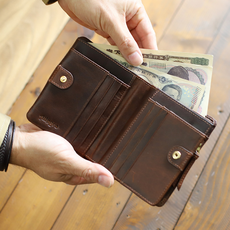 Allegro アレグロ エスポワール 二つ折り財布 セミ長財布 札入れ