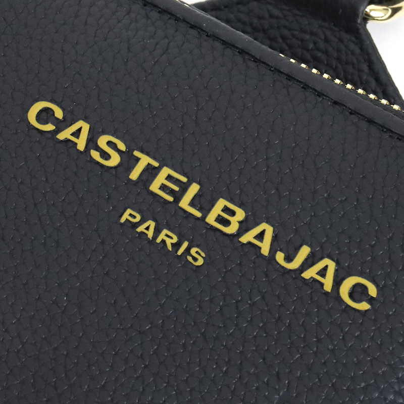 新作極美品 カステルバジャック ゴールド×ブラックショルダーバッグボディバッグ CASTELBAJAC カステルバジャック ボディバッグ ショルダーバッグ