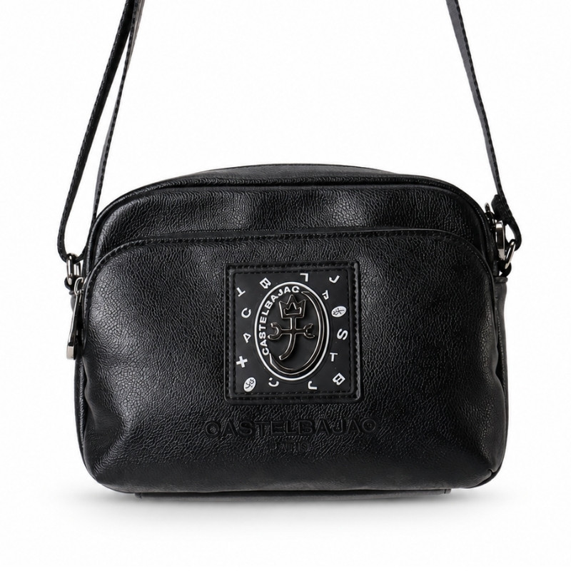 新品未使用✨️ CASTELBAJAC ブラック ショルダーバッグ レザー CASTELBAJAC（カステルバジャック） フルール ミニショルダーバッグ