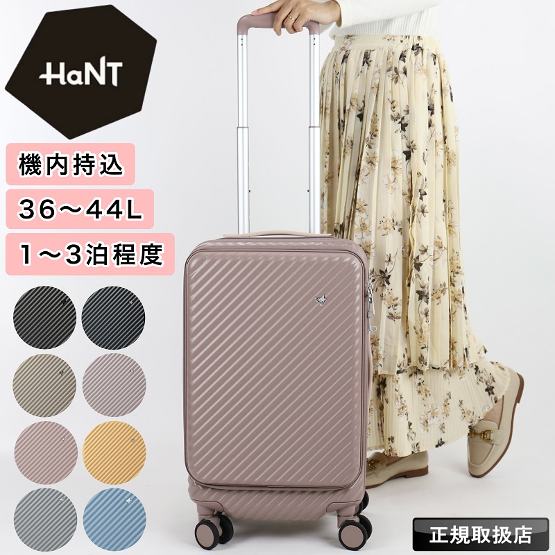 HaNT ハント ココント スーツケース 36L【超美品】 HaNT ハント ココント スーツケース 36L 44L 1泊 2泊 3泊 静音 TS
