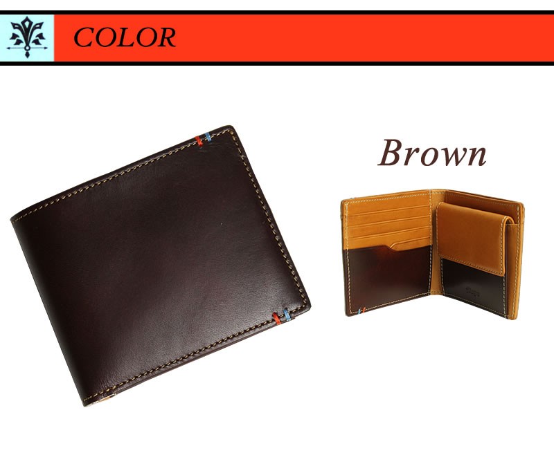 Allegro アレグロ ロッソ 二つ折り財布 小銭入れあり レザー 革小物