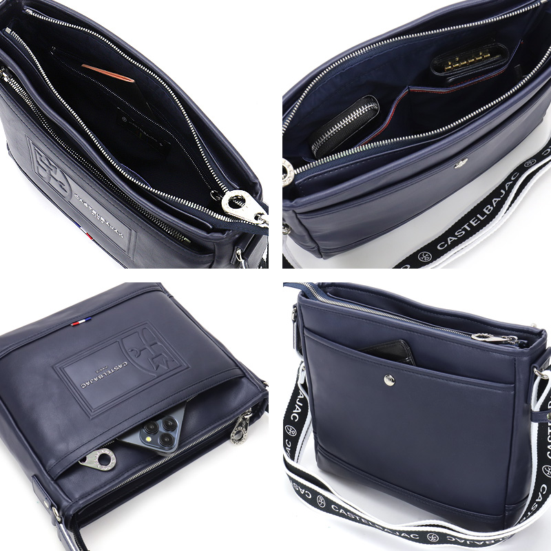 新品 定20,900円 カステルバジャック ショルダーバッグ 斜め掛け ネイビー CASTELBAJAC（カステルバジャック） ルポ2 ショルダーバッグ 斜め掛け